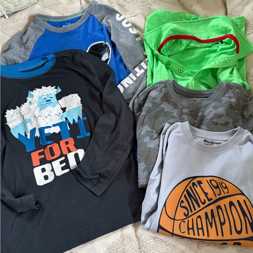 Boys Size Medium lot of tops shirts kids 8-10 short sleeve long sleeve shorts